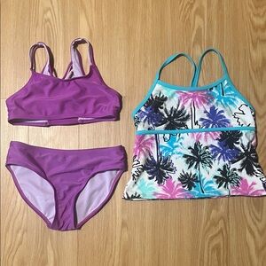 Joe Boxer 3-Piece Bikini Tankini Bottom Set, size girls 10